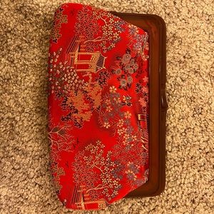 Vintage red clutch